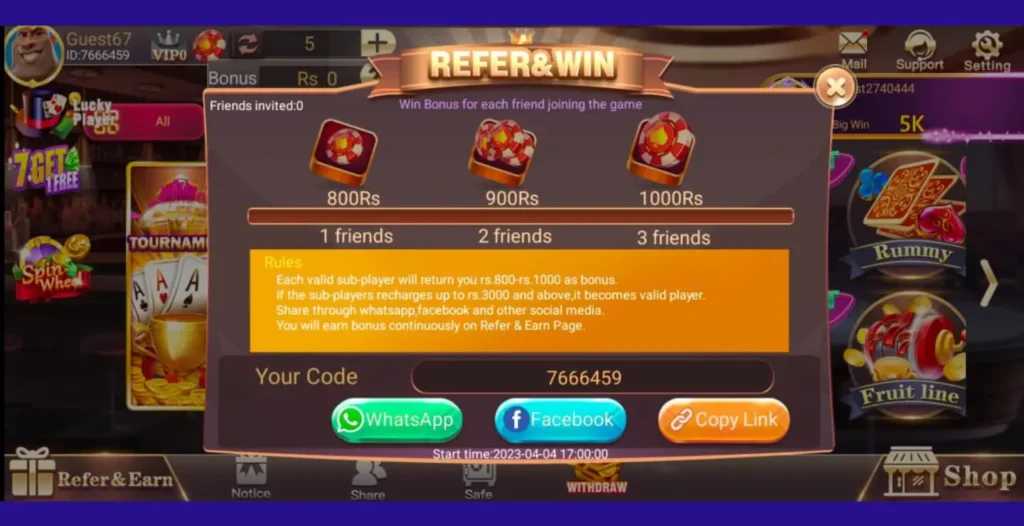 refer and earn